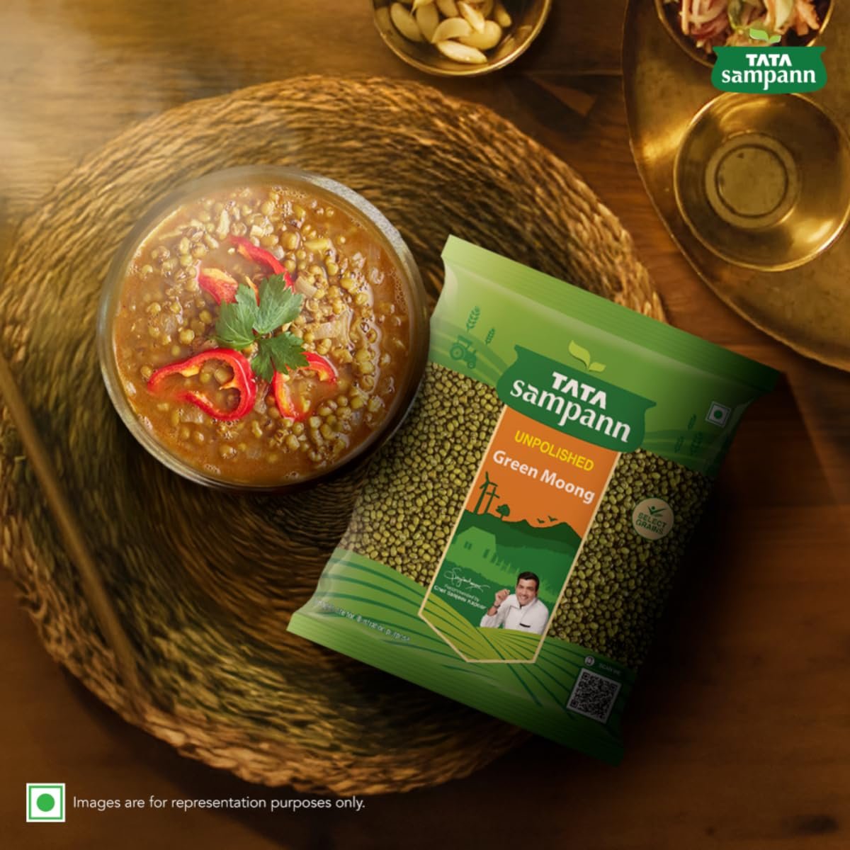 Tata Sampann Unpolished Green Moong Dal (Whole), 500gm - Image 7