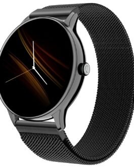 Noise Twist Go Round dial Smartwatch with BT Calling, 1.39″ Display, Metal Build, 100+ Watch Faces, IP68, Sleep Tracking, 100+ Sports Modes, 24/7 Heart Rate Monitoring (Black Link)