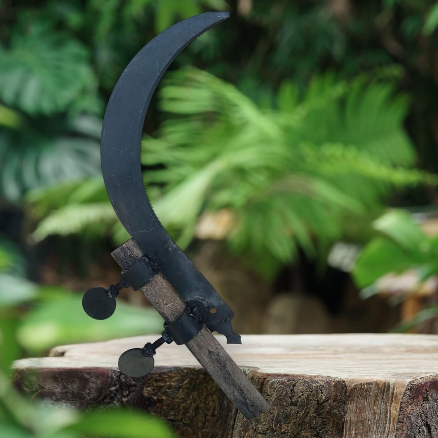 Hand Cutter Sickle - Sharp Curved Blade for Grass, Weeds, Harvesting, Gardening, and Farming | Durable Manual Garden Tool for Lawn and Crop Cutting - Image 4