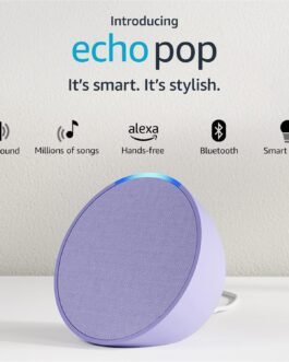 Certified Refurbished Echo Pop| Smart speaker with Alexa and Bluetooth| Loud sound, balanced bass, crisp vocals