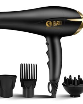 Beardo Studio Professional Tornado Hair Dryer with 2000 Watts Power | AC Motor, Concentrator, Diffuser, 2 Speeds, 3 Temperature Settings & Cool Shot feature | Suitable for Professional Drying Experience | Gift For Brother | Gift For Friends Beardo Studio Professional Tornado Hair Dryer with 2000 Watts Power | AC Motor, Concentrator, Diffuser, 2 Speeds, 3 Temperature Settings & Cool Shot feature | Suitable for Professional Drying Experience | Gift For Brother | Gift For Friends