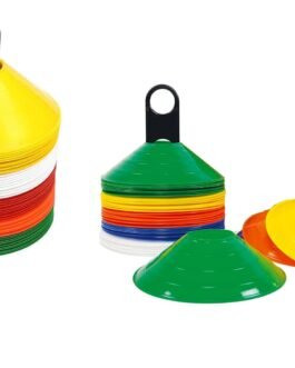 Protoner Sports Training Disc Cones, Multicolour Ground Markers, Set of 50-10 Options, Agility Training Equipment (Set of 20 pcs)