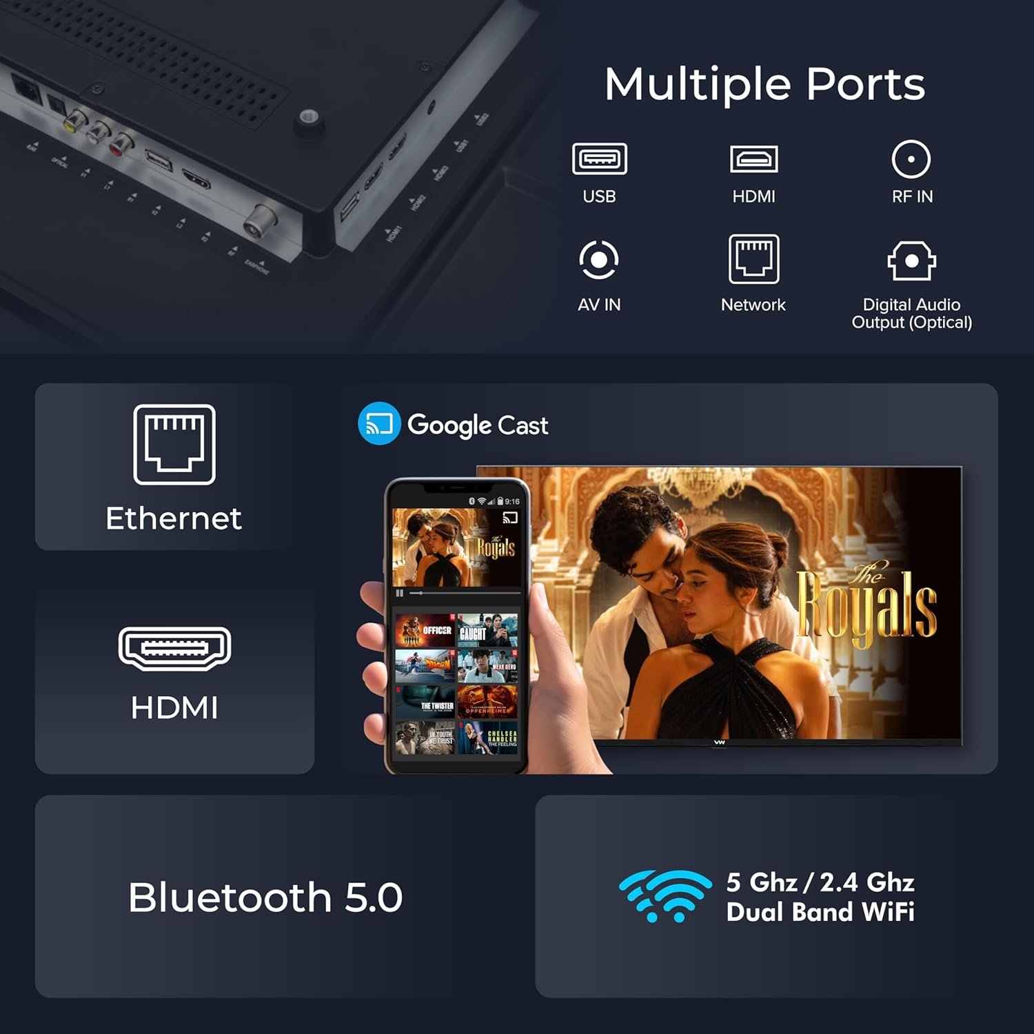 VW 109 cm (43 inches) Pro Series 4K Ultra HD Smart QLED Google TV VW43GQ1 - Image 6