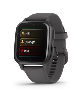 Garmin Venu Sq 2 GPS Smartwatch, All-Day Health Monitoring, Long-Lasting Battery Life, AMOLED Display, Slate and Shadow Gray