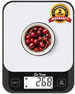 Dr Trust USA 528 Electronic Kitchen Weighing Scale For Portioning Ingredients & Cooking Diet Food At Home & Shop, Baking Weight Machine for Chefs (5 Kg) Dr Trust USA 528 Electronic Kitchen Weighing Scale For Portioning Ingredients & Cooking Diet Food At Home & Shop, Baking Weight Machine for Chefs (5 Kg)