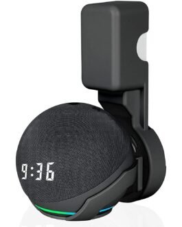 Saifsmart Outlet Wall Mount Hanger Holder Stand Accessories Case Built-in Plug Cable Management for Echo Dot 4th Gen/Echo Dot 5th Gen Smart Speaker (Black) Saifsmart Outlet Wall Mount Hanger Holder Stand Accessories Case Built-in Plug Cable Management for Echo Dot 4th Gen/Echo Dot 5th Gen Smart Speaker (Black)