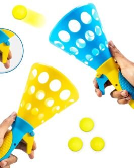 Storio Click and Catch Twin Ball Launcher Game with 3 Balls Indoor Outdoor Toy Set, Pop & Catch Ball Play Fun Boys & Girls – Multicolor Storio Click and Catch Twin Ball Launcher Game with 3 Balls Indoor Outdoor Toy Set, Pop & Catch Ball Play Fun Boys & Girls – Multicolor