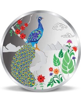 Precious Moments Peacock Rangoli Silver Coin 10 Gram | 20 Gram | 50 Gram | 100 Gram BIS Hallmarked 999 Purity with Gift Box by ACPL