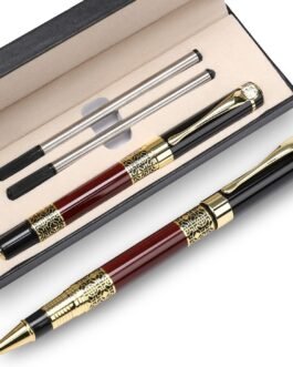 Krifa Enterprise Ballpoint Pen Black Refill,Business pens,Luxury Pen,Best Ball Gift Set for Men & Women Professional Executive,Office,Nice Pens Classy Gift Box… (Red) Krifa Enterprise Ballpoint Pen Black Refill,Business pens,Luxury Pen,Best Ball Gift Set for Men & Women Professional Executive,Office,Nice Pens Classy Gift Box… (Red)