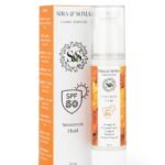 Sira & Soma Mineral Sunscreen | Lightweight | SPF 50 PA +++ | For all skin types | Ayurvedic Formula | Goodness of Yashad Bhasma, Coconut Water, Turmeric & Orange | No White Cast | UVA/UVB, Broad Spectrum Protection & Blue Light Protection | Non- Comedogenic | Clinically Tested | Tan Protection | For Men & Women | 50 ML