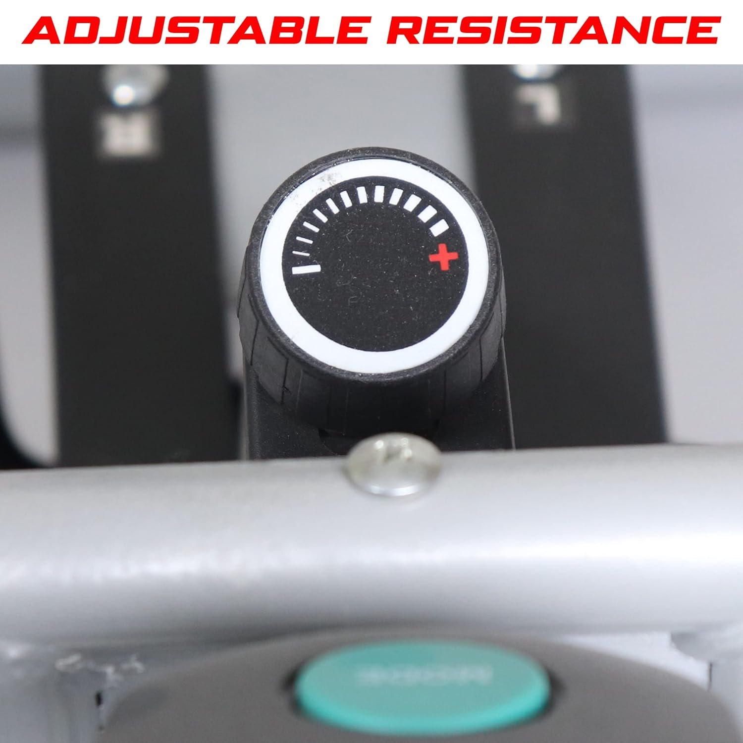 Kobo Air Bike Exercise Cycle For Home 120 Kg User Weight || Exercise Bike For Home Gym 3 In 1 With Back Rest & Twister (Silver) - Image 5