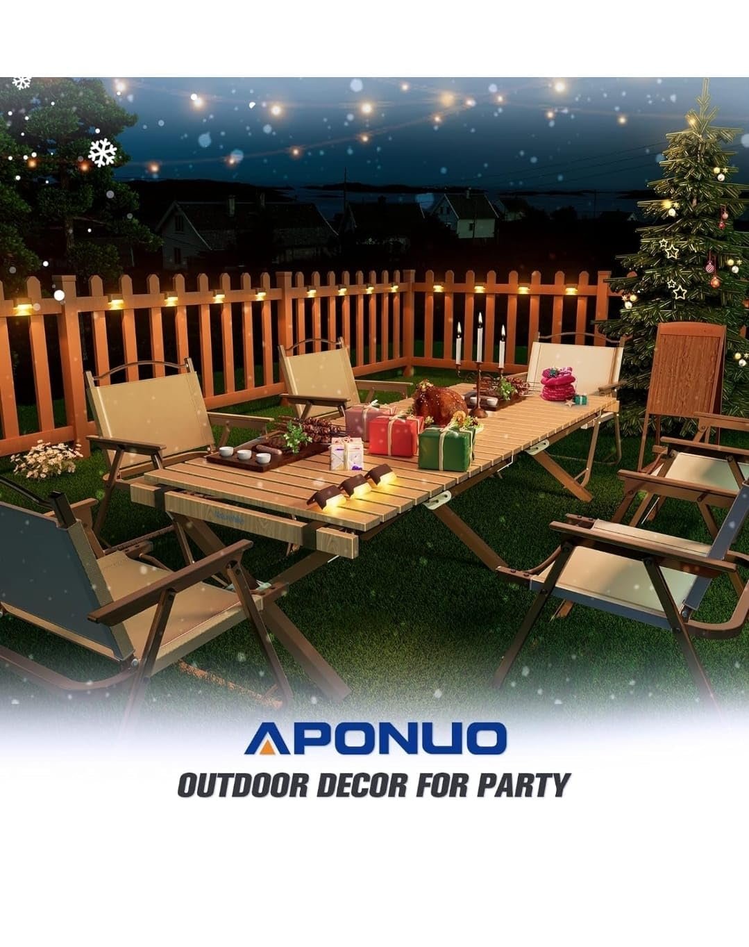 IDELLA Solar Deck Lights Outdoor, Solar Step LED Waterproof Lighting for Outdoor Deck, Patio, Driveway (Warm White) (1) - Image 4