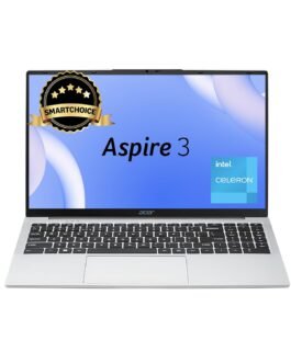 Acer [SmartChoice Aspire 3 Laptop Intel Core Celeron N4500 Processor Laptop (8 GB LPDDR4X SDRAM/512 GB SSD/Win11 Home/38 WHR/HD Webcam) A325-45 with 39.63 cm (15.6″) HD Display, Pure Silver, 1.5 KG Acer [SmartChoice Aspire 3 Laptop Intel Core Celeron N4500 Processor Laptop (8 GB LPDDR4X SDRAM/512 GB SSD/Win11 Home/38 WHR/HD Webcam) A325-45 with 39.63 cm (15.6″) HD Display, Pure Silver, 1.5 KG