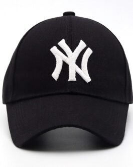 SELLORIA Brand A Unisex NY Baseball Cap Comfortable Adjustable Cap with Stylish Design NY Sports caps for Men, Caps Branded with Adjustable Strap in Summer for Men, Sports Caps for Men & Women Black