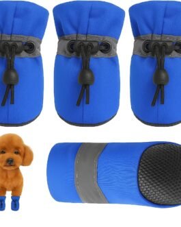 KUTKUT Small Dog Boots Paw Protector, Anti-Slip Shoes Pet Booties with Reflective Straps for Shihtzu, Poodle, Lhasa Apso Bichon, Cavalier King Charls etc (Size: 5, Feet Long: 5.5cm, Feet Wide:4.5cm) KUTKUT Small Dog Boots Paw Protector, Anti-Slip Shoes Pet Booties with Reflective Straps for Shihtzu, Poodle, Lhasa Apso Bichon, Cavalier King Charls etc (Size: 5, Feet Long: 5.5cm, Feet Wide:4.5cm)