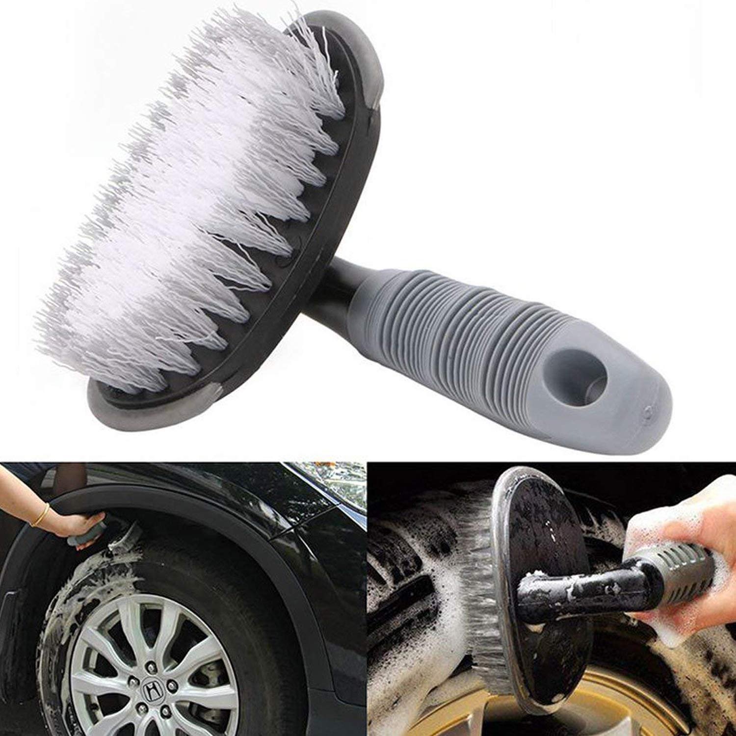 Ramanta Bike Tyre Rim Cleaner Brush for Yamaha YZF R15 V3, Pack of 1 - Image 3