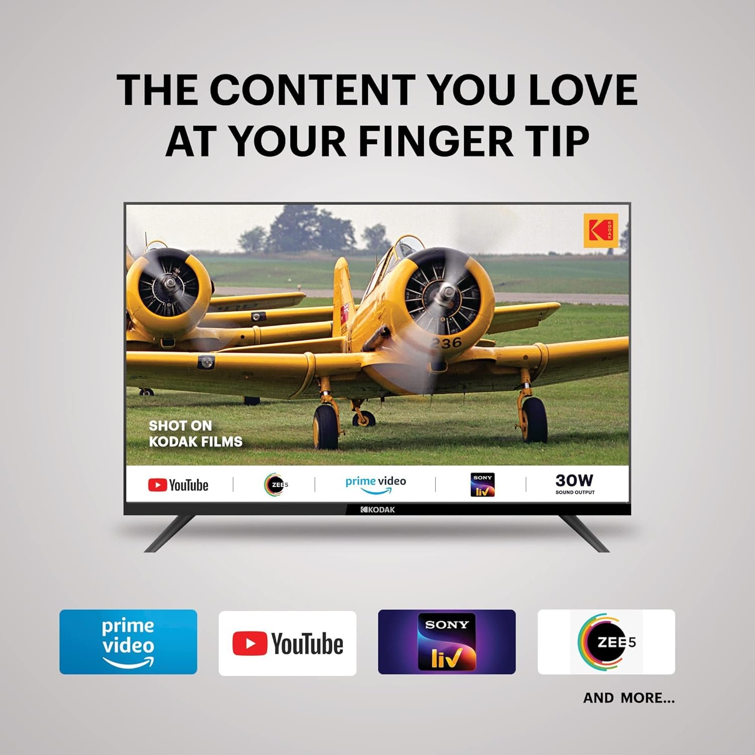 Kodak 100 cm (40 inches) Special Edition Series Full HD Smart LED TV 40SE5003BL (Black) - Image 3