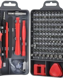 COOLCOLD 115-in-1 Precision Screwdriver Set – Magnetic Electronics Repair Tool Kit with Case for Laptop, PC, iPhone, Watch, Camera, Glasses, Game Console (Red) COOLCOLD 115-in-1 Precision Screwdriver Set – Magnetic Electronics Repair Tool Kit with Case for Laptop, PC, iPhone, Watch, Camera, Glasses, Game Console (Red)