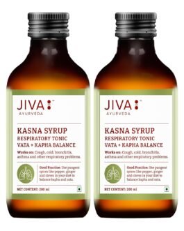 Jiva Ayurveda Kasna Syrup Respiratory Syrup For Balancing Vata & Kapha | Helps to Fight With Cough Cold & Bronchits- 200 ml (Pack of 2) Jiva Ayurveda Kasna Syrup Respiratory Syrup For Balancing Vata & Kapha | Helps to Fight With Cough Cold & Bronchits- 200 ml (Pack of 2)