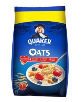 Quaker Oats 1Kg, Rolled Oats Natural Wholegrain, Nutritious Breakfast Cereals, Dalia Porridge, Easy To Cook, Honey Quaker Oats 1Kg, Rolled Oats Natural Wholegrain, Nutritious Breakfast Cereals, Dalia Porridge, Easy To Cook, Honey