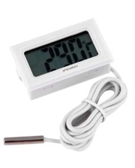 AptechDeals Mini LCD digital thermometer sensor wired for Room temperaure/fridges, Indoor Outdoor Portable Pocket LCD Electronic Temperature Meter Tester Instant Read Thermocouple AptechDeals Mini LCD digital thermometer sensor wired for Room temperaure/fridges, Indoor Outdoor Portable Pocket LCD Electronic Temperature Meter Tester Instant Read Thermocouple