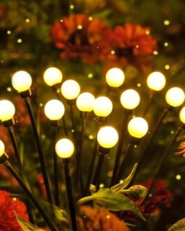 GIGAWATTS GW-301WW Solar Firefly Light with 3V Panel BIS Approved 600mAh Battery IP65 Waterproof 8 LED Starburst Swaying Ground Outdoor Lamp for Garden Lawn Patio Pathway (Pack of 2, Warm White) GIGAWATTS GW-301WW Solar Firefly Light with 3V Panel BIS Approved 600mAh Battery IP65 Waterproof 8 LED Starburst Swaying Ground Outdoor Lamp for Garden Lawn Patio Pathway (Pack of 2, Warm White)