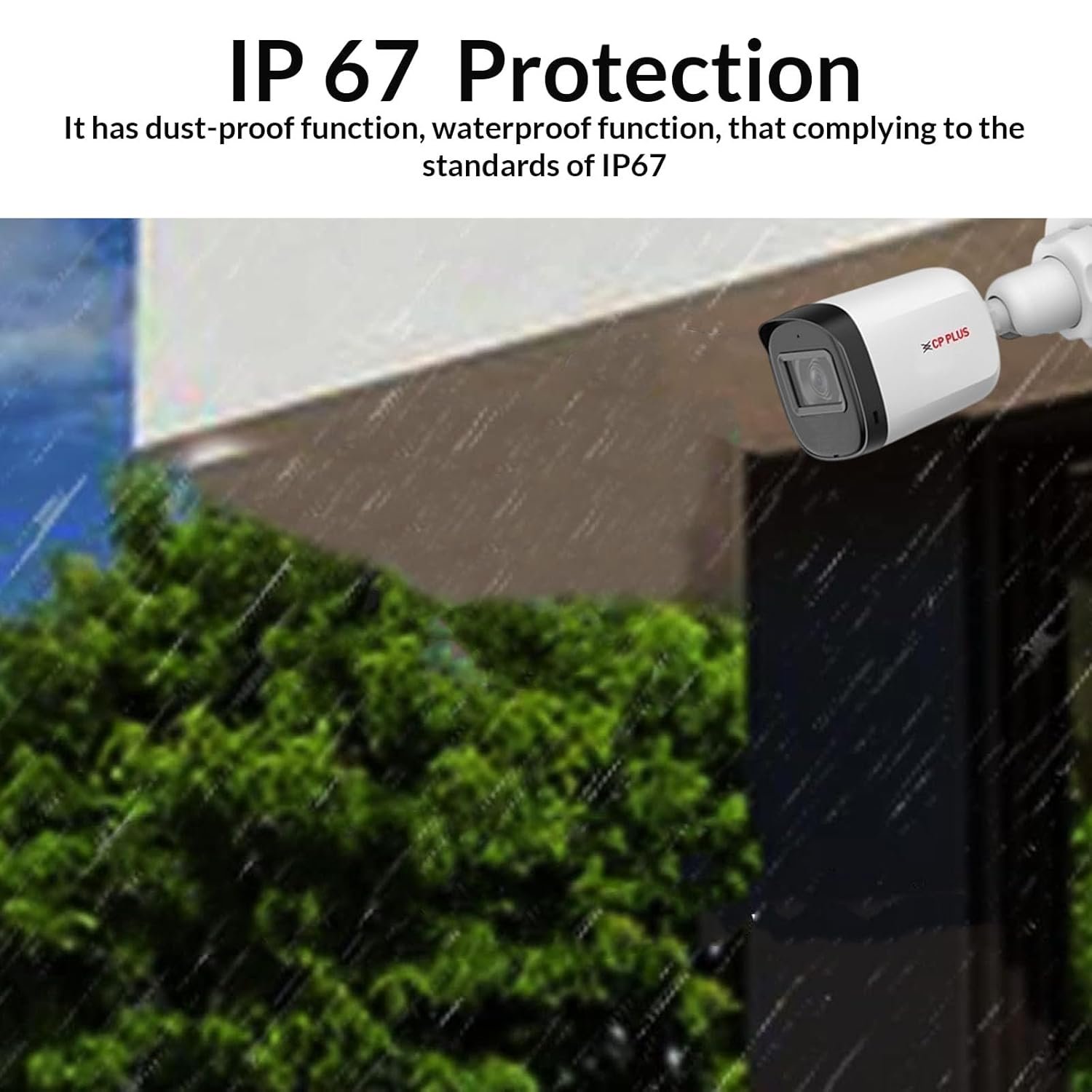CP PLUS 2.4MP IR Wired Bullet Outdoor Camera CP-URC-TC24PL3 Compatible with DVR only | 3.6mm Lens | 30 Meter Black & White Night Vision | IP67 | Analog HD CCTV Camera, White - Image 5