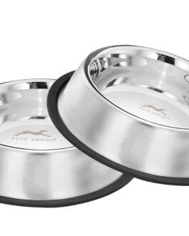 Pets Empire Stainless Steel Dog Bowl, Dog Food Bowl, Dog Feeding Bowl, Medium (Set of 2 x 700ml) Pets Empire Stainless Steel Dog Bowl, Dog Food Bowl, Dog Feeding Bowl, Medium (Set of 2 x 700ml)