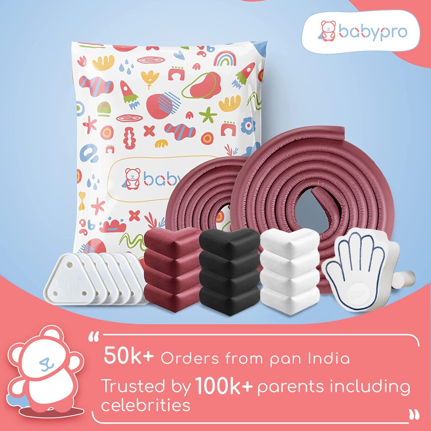 BabyPro BabyProofing Electric Socket Covers (Set of 12) for Baby Safety by Certified Professional Childproofer, Switch Board Covers (White) - Made in India - Image 9