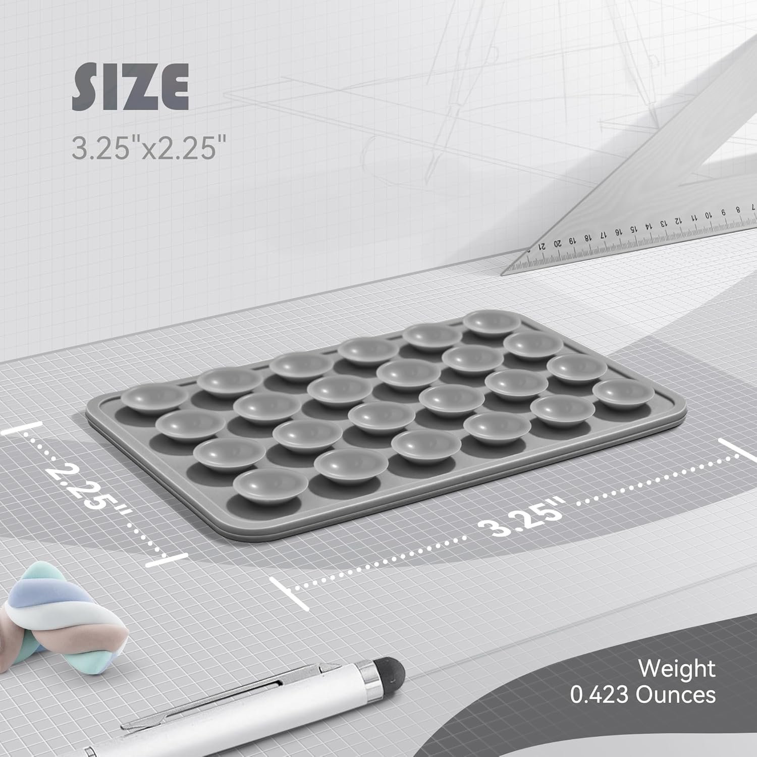 EDNITA Suction Phone Case, Phone Suction Sticker, Silicone Suction Phone Case for Hands-Free Mobile Accessory Holder Grip, Video Phone Accessory Compatible Mirror, Shower-(Dark Grey) - Image 7