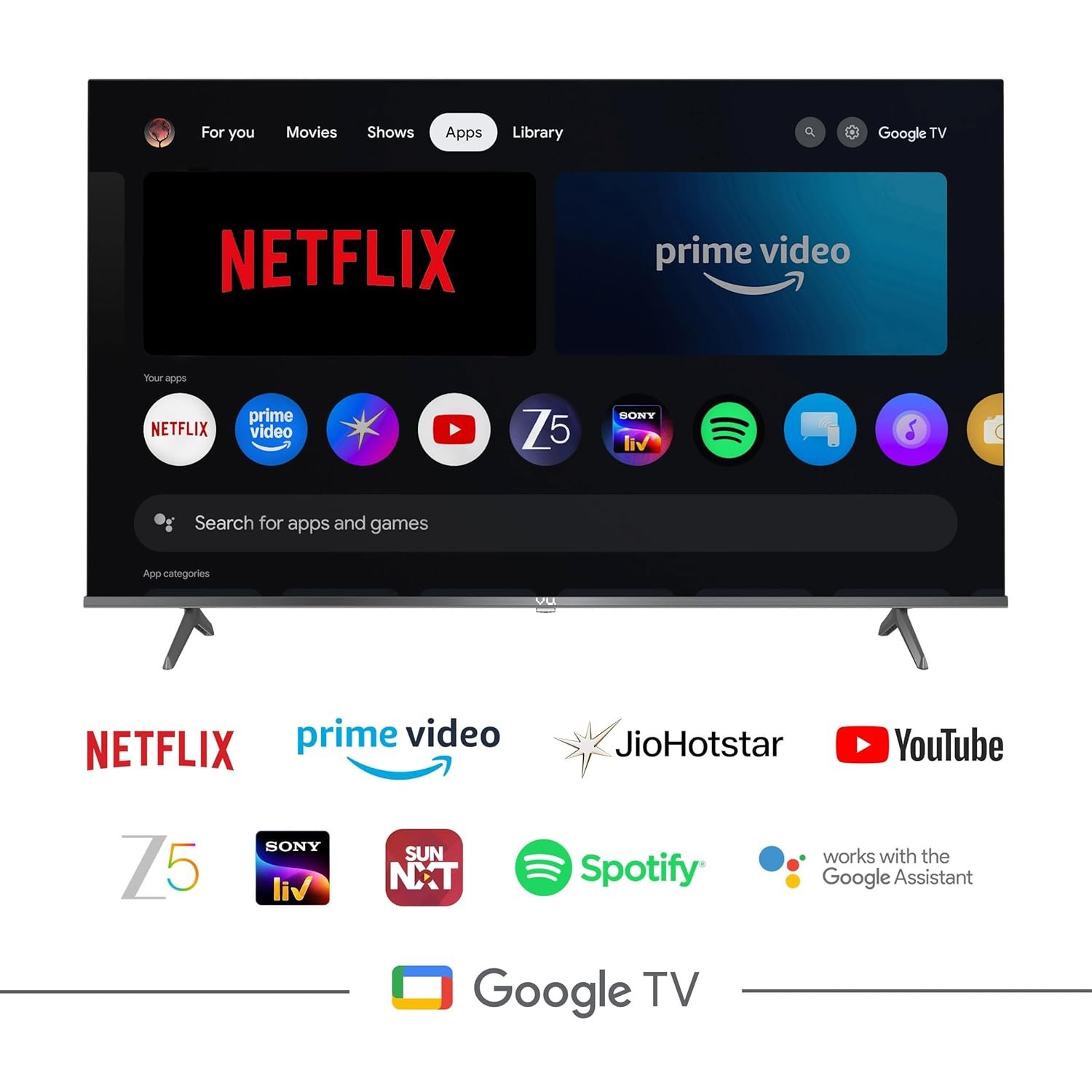 VU 108cm (43 inches) GloQLED Series 4K QLED Smart Google TV 43GLOQLED25 - Image 3