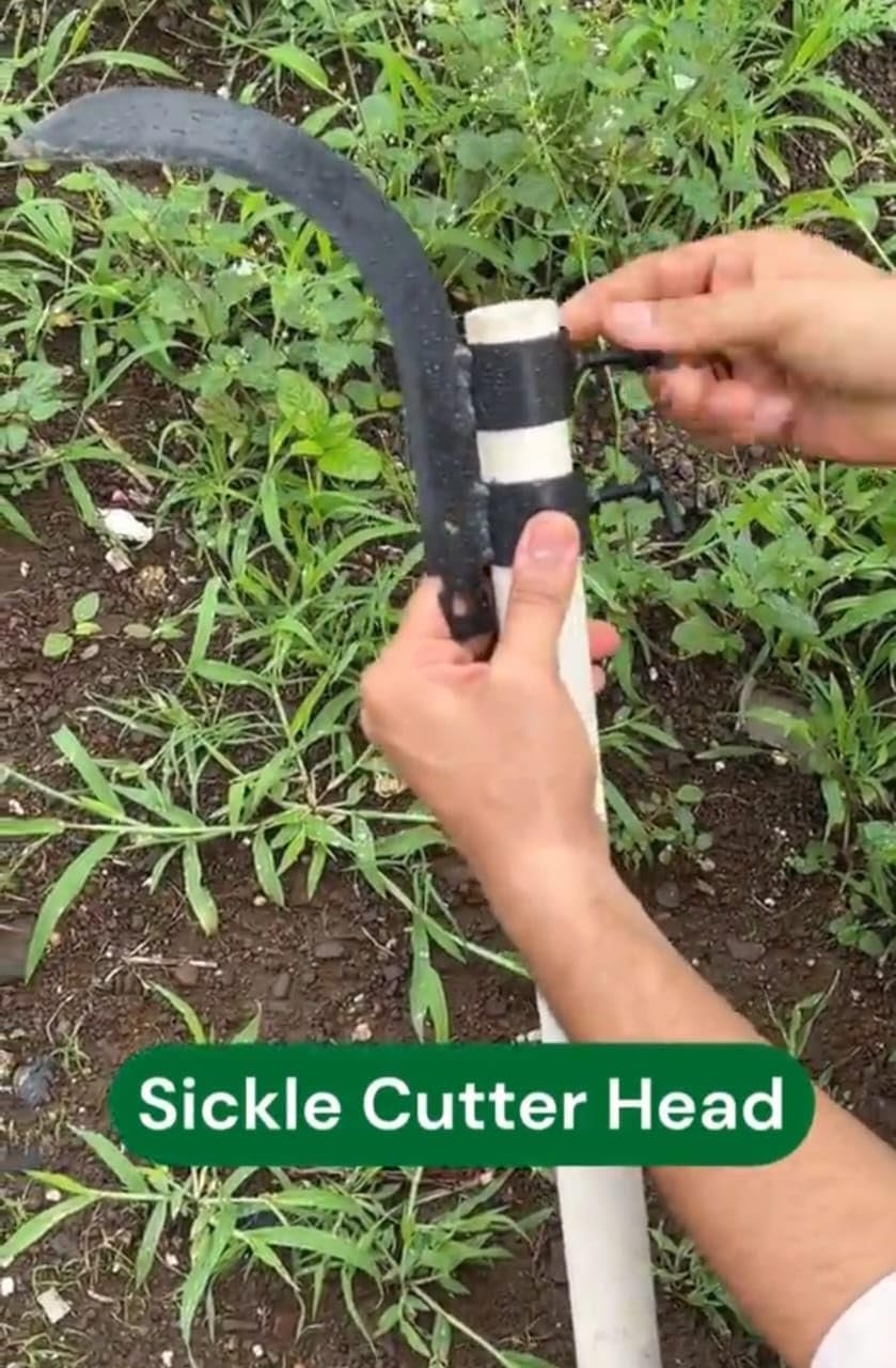 Hand Cutter Sickle - Sharp Curved Blade for Grass, Weeds, Harvesting, Gardening, and Farming | Durable Manual Garden Tool for Lawn and Crop Cutting - Image 3