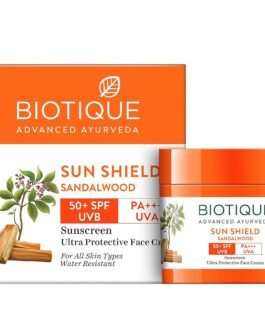 Biotique Bio Sandalwood Sunscreen Ultra Soothing Face Lotion, SPF 50+ |Ultra Protective Lotion| Keeps Skin Soft, Fair and Moisturized| Water Resistant| For All Skin Types| 50ml Biotique Bio Sandalwood Sunscreen Ultra Soothing Face Lotion, SPF 50+ |Ultra Protective Lotion| Keeps Skin Soft, Fair and Moisturized| Water Resistant| For All Skin Types| 50ml