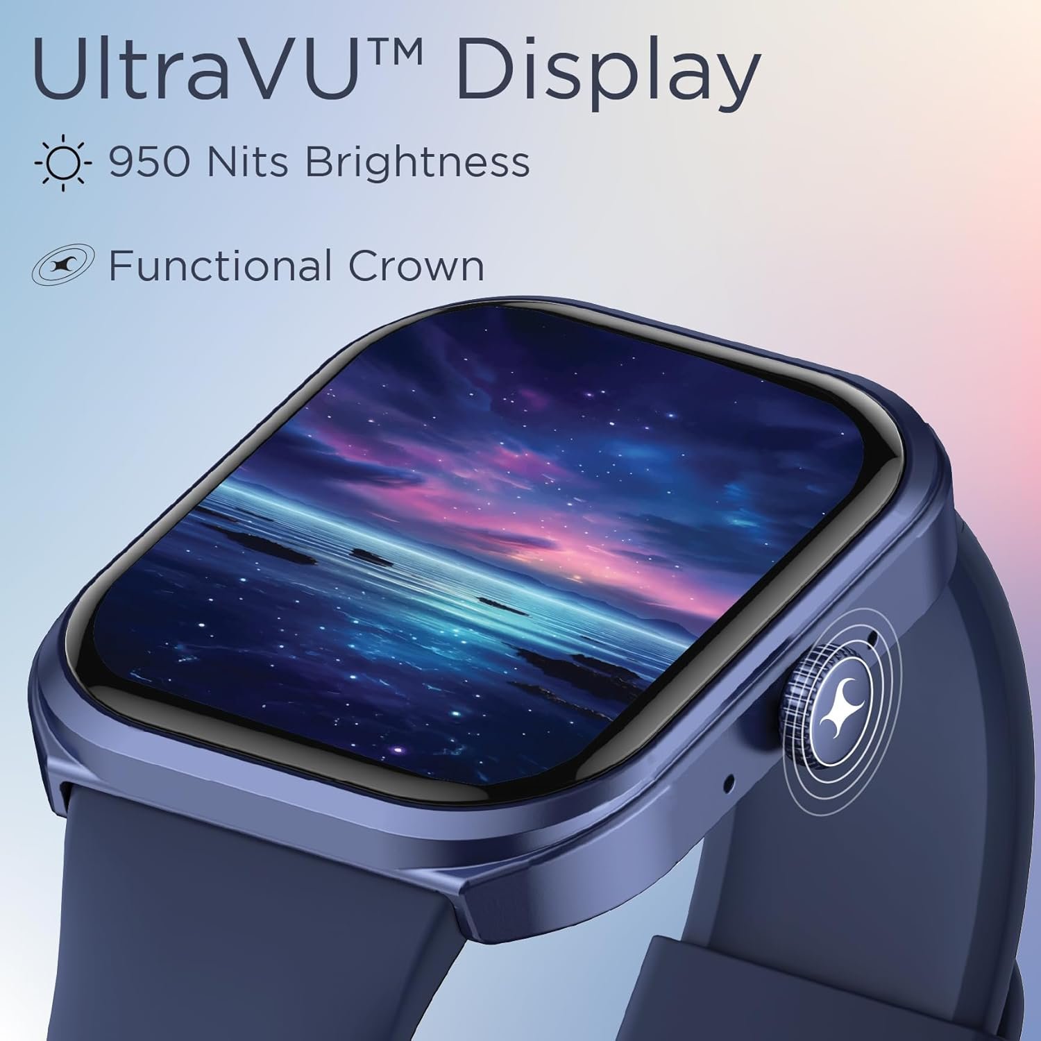 Fastrack Limitless FS2+ Smart Watch, 2.01" UltraVU Display, Functional Crown, SingleSync BT Calling, 110+ Sports Modes, 200+ Smartwatch Faces, Upto 7 Day Battery, AI Voice Assistant (Black) - Image 2