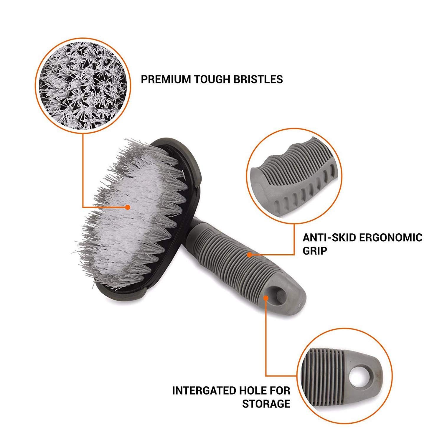 Ramanta Bike Tyre Rim Cleaner Brush for Yamaha YZF R15 V3, Pack of 1 - Image 2