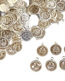 NIRVIFY Lightweight Maha Lakshmi Kasu Coins – 100 pcs Embroidery & Craft Accents for Aari, Maggam, Textile Art & DIY Decor charms.(sliver) NIRVIFY Lightweight Maha Lakshmi Kasu Coins – 100 pcs Embroidery & Craft Accents for Aari, Maggam, Textile Art & DIY Decor charms.(sliver)