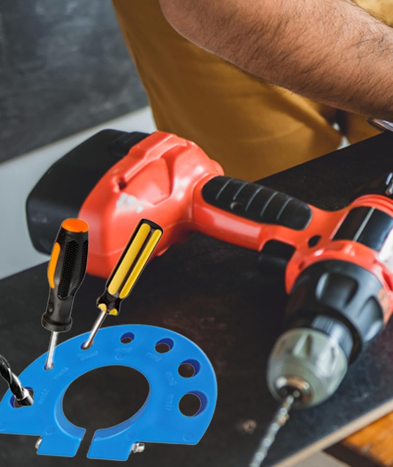 2Pcs Wood Working Tools, Clamp Circular Saw Guide, Adjustable Cutting Machine Base for Precision Woodworking and DIY Projects - Image 6