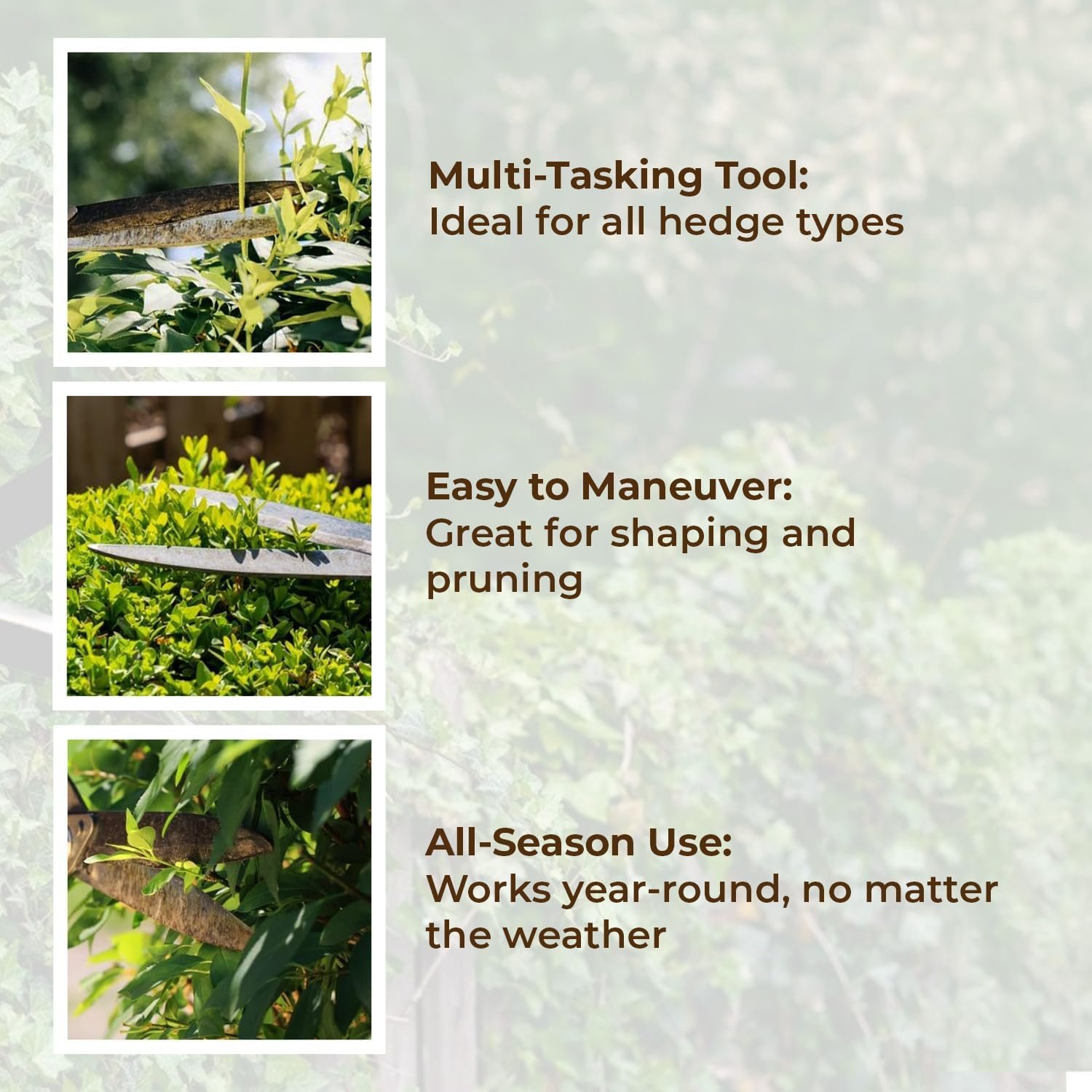 TrustBasket Heavy Duty Garden Shear – (4.5 mm Think, 7 inch Long, Metal Blade) Comfortable Grip for Trimming, Pruning, Cutting, Hedge Cutter Tool for Lawn, Hedge Trimmer for Garden - Image 5