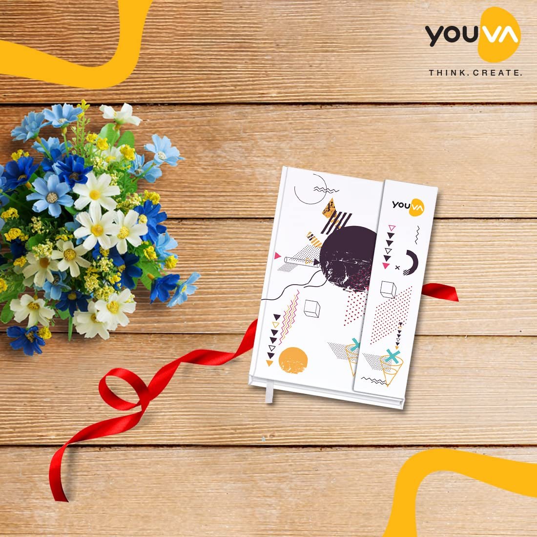 YOUVA Navneet Case Bound Magnetic My Notes | 14.8x21 cm | Single Line | 192 Pages | Pack of 1 - Image 6