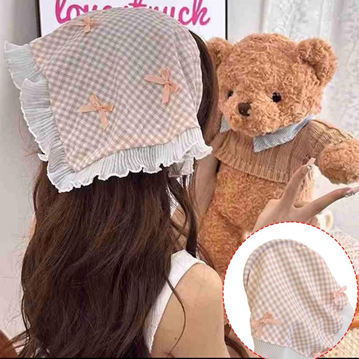 Zytiqt 2 Pcs Bandanas for Women, Set Butterfly Style Lace Headbands, Stylish Head Scarf for Women, Comfortable Hair Accessories for Everyday Wear, Music Festivals, Beach Outings, Gift for Girls - Image 6