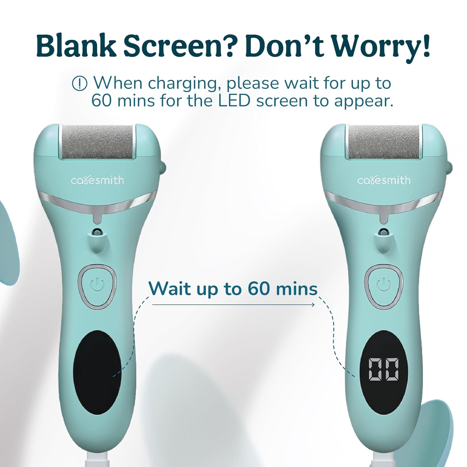 CARESMITH Bloom Callus Remover For Feet Electronic | Foot Scrubber For Dead Skin | 3 Crystal Quartz Heads Suitable For Dead Skin Remover | Pedicure Kit For Women As Foot Cleaner - Image 6