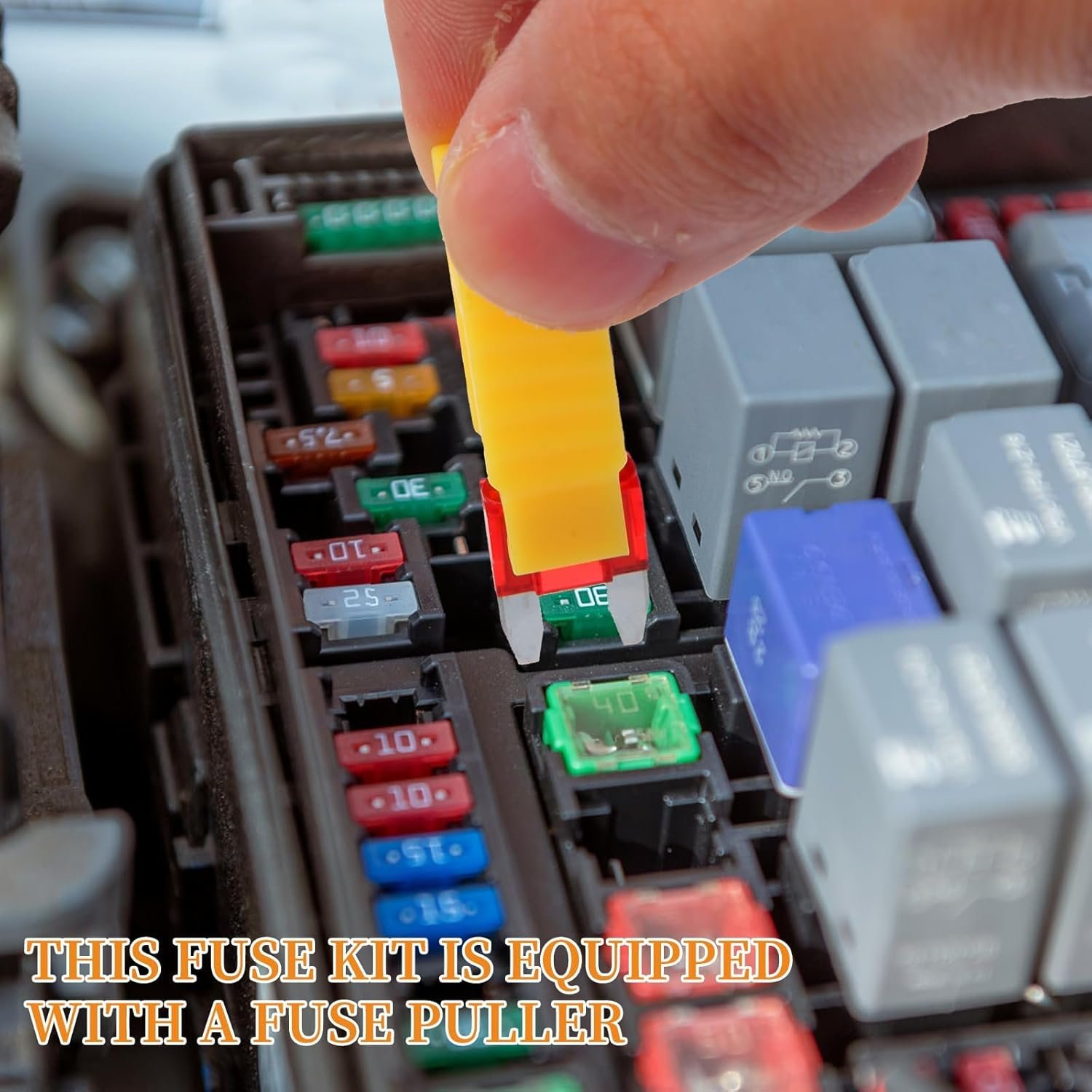 Xfopz 120Pcs Fuse Assortment Kit, Car Boat Truck SUV Auto Automotive Assorted Replacement Blade Mini Fuses -2A 3A 5A 7.5A 10A 15A 20A 25A 30A 35A with Fuse Puller (120) - Image 6