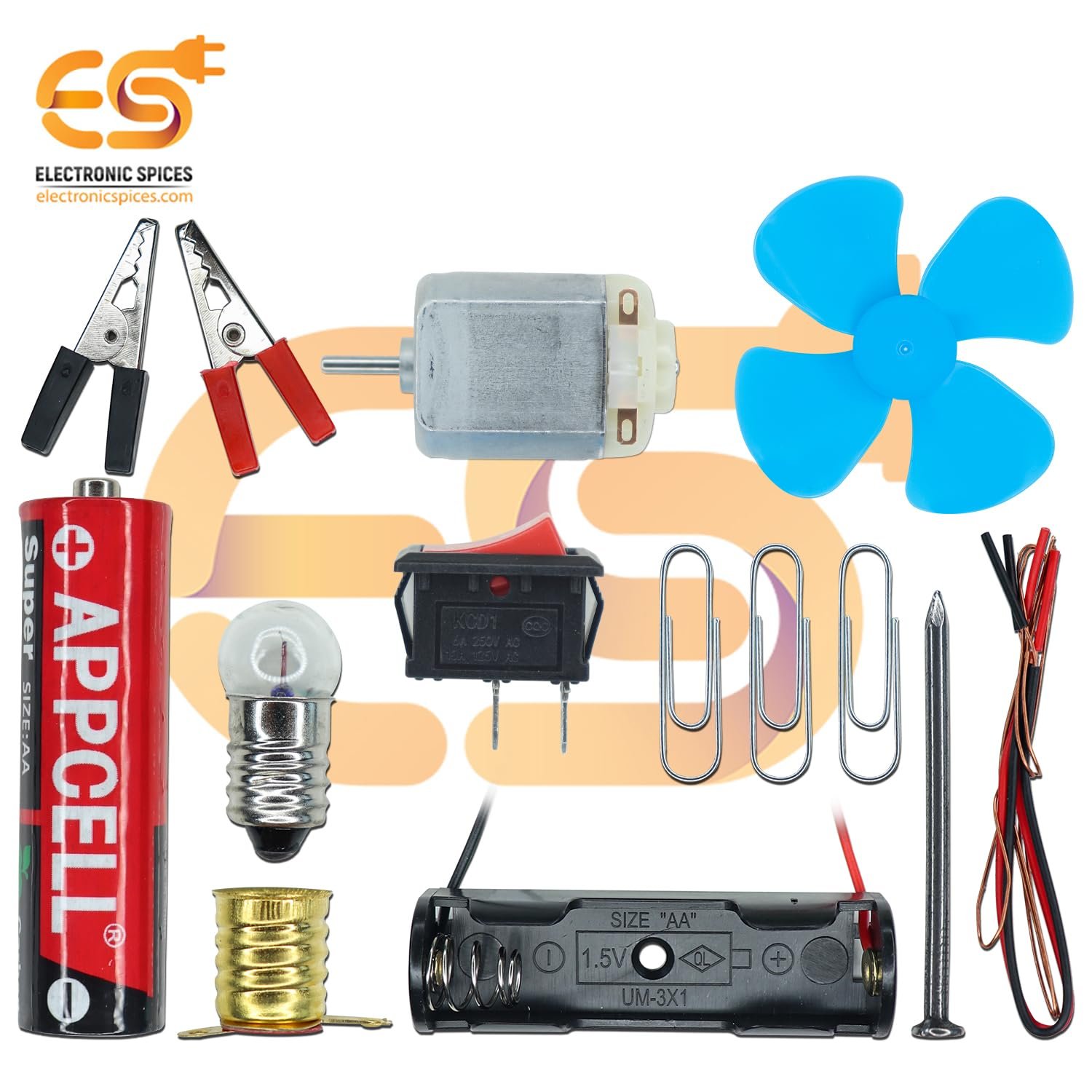 Electronic Spices Science Experiment Kit – for Kids, STEM Kit, Electric Circuit Kit with Motor Fan Toy, DIY Kit for Students, Science Experiment Kit - Image 5