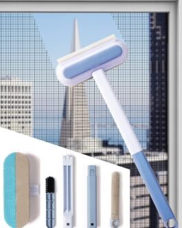 Multifunctional Screen Brush 4 in 1 Mesh Cleaning Brush with Extended Handle Window Cleaning Brush Mosquito Net Cleaner Double Sided Window Cleaner Window Mesh Cleaner Multifunctional Screen Brush 4 in 1 Mesh Cleaning Brush with Extended Handle Window Cleaning Brush Mosquito Net Cleaner Double Sided Window Cleaner Window Mesh Cleaner