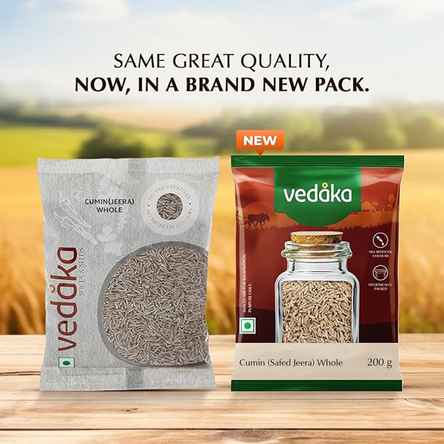 Amazon Brand - Vedaka Whole Jeera (Cumin), 200g - Image 2