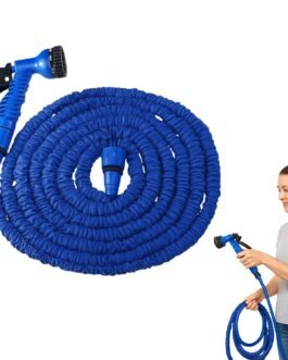 Sisq® Expandable Garden Hose – Flexible Water Hose Pipe with Solid Brass Connectors, Leak-Proof & Lightweight 3X Expanding Magic Hose for Home, Outdoor, Lawn, Car Wash & Garden Watering Accessories