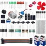 Electrobot Starter Kit (70 ITEMS) 20+ DIY Projects with Electronics Components Breadboard, LEDs, Resistors, Switches etc