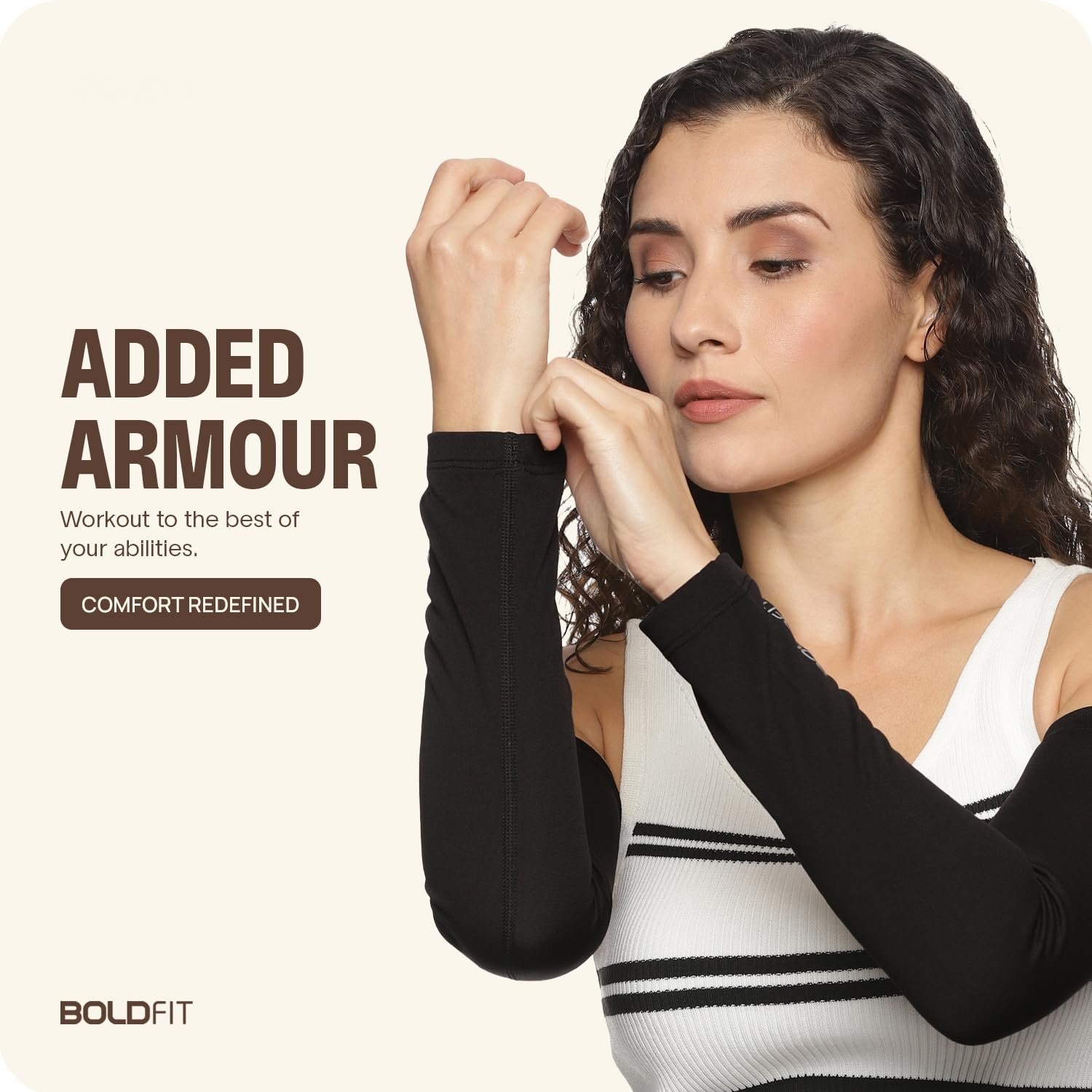 Boldfit Arm Sleeves for Men & Women UV & Sun Protection Hand Cover Sleeves for Boys & Girls for Running, Bike Riding & Outdoor Use – 1 Pair Large - Image 5