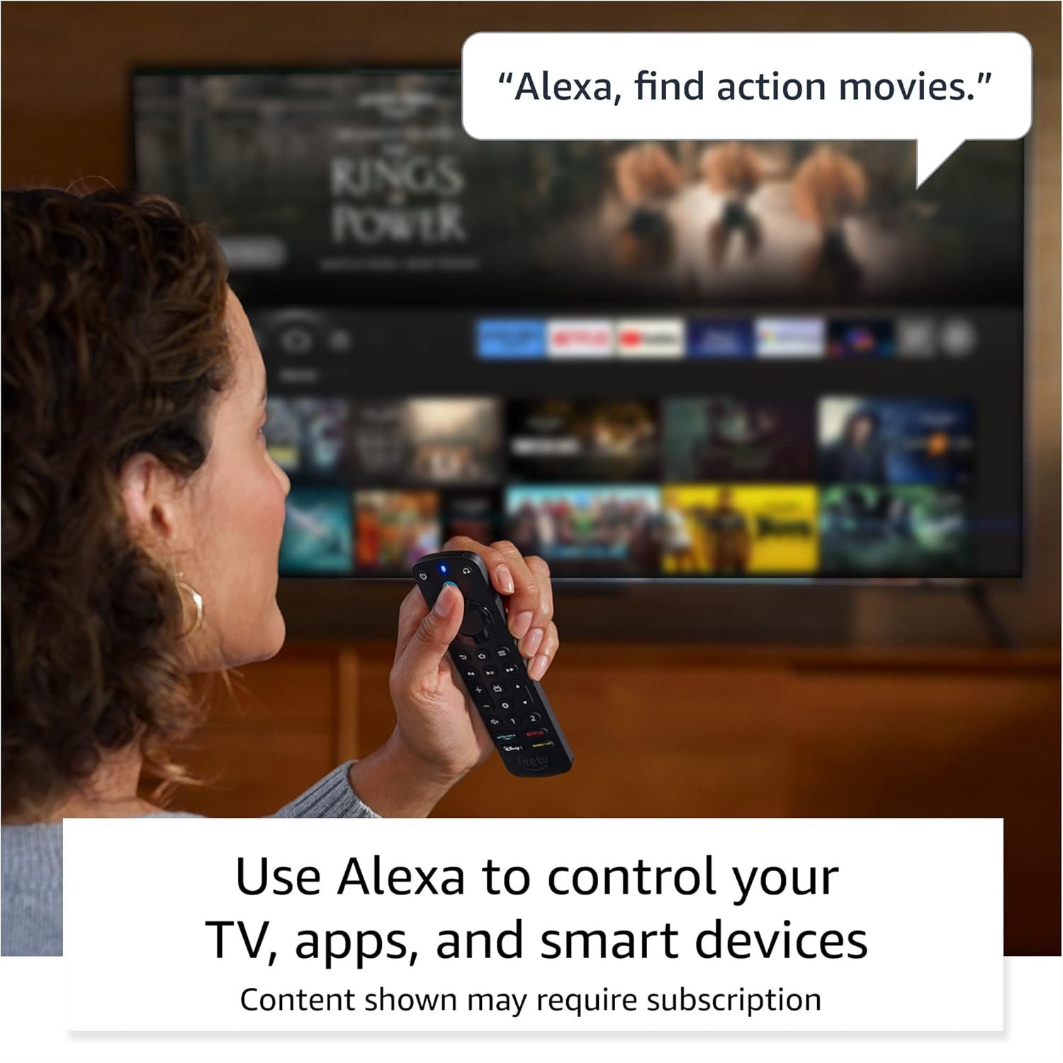 Introducing Alexa Voice Remote Pro, includes remote finder, TV controls, backlit buttons, requires compatible Fire TV device - Image 6
