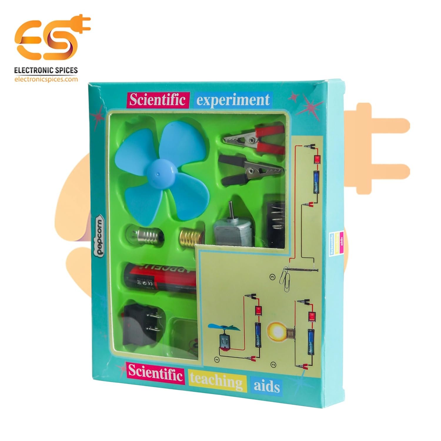 Electronic Spices Science Experiment Kit – for Kids, STEM Kit, Electric Circuit Kit with Motor Fan Toy, DIY Kit for Students, Science Experiment Kit - Image 4